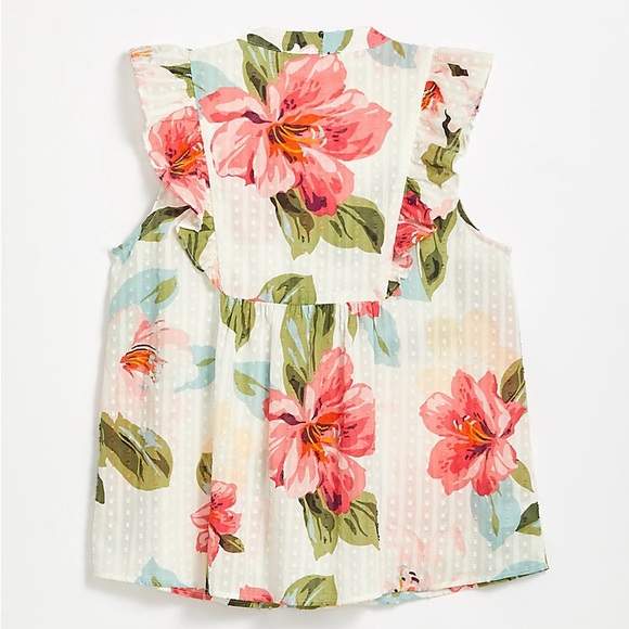 Loft Bouquet Ruffle Shell - Picture 2 of 9